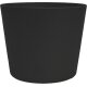 Flori Blumentopf Kunststoff Übertopf Ø 24 cm Höhe 22 cm Schwarz matt Pflanztopf für Zimmerpflanzen Outdoor Indoor