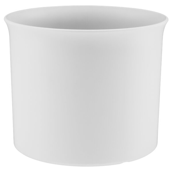 Leni Blumentopf Atlas Kunststoff Übertopf Ø 24 Höhe 20 cm rund Weiß matt Hydrokultur Pflanztopf für Zimmerpflanzen Outdoor Indoor