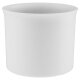 Leni Blumentopf Atlas Kunststoff Übertopf Ø 24 Höhe 20 cm rund Weiß matt Hydrokultur Pflanztopf für Zimmerpflanzen Outdoor Indoor