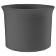 Leni Blumentopf Atlas Kunststoff Übertopf Ø 15 Höhe 13 cm rund Anthrazit matt Hydrokultur Pflanztopf für Zimmerpflanzen Outdoor Indoor