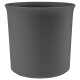 Leni Blumentopf Atlas Kunststoff Übertopf Ø 21 Höhe 20 cm rund Anthrazit matt Hydrokultur Pflanztopf für Zimmerpflanzen Outdoor Indoor