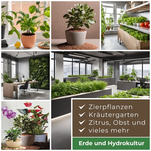 Blusana Universal Flüssigdünger NPK 6-3-6 Konzentrat Zimmerpflanzen Hydrokultur Erdkultur Pflanzendünger Dreifach-Stickstoff