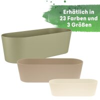 Leni Flori Jardiniere Pflanzkasten oval wasserdicht...
