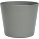 Flori Blumentopf Kunststoff Übertopf Ø 16 cm Höhe 14 cm Dunkelsilber matt Pflanztopf für Zimmerpflanzen Outdoor Indoor