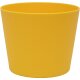 Flori Blumentopf Kunststoff Übertopf Ø 16 cm Höhe 14 cm Gelb matt Pflanztopf für Zimmerpflanzen Outdoor Indoor
