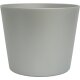 Flori Blumentopf Kunststoff Übertopf Ø 19 cm Höhe 18 cm Silber matt Pflanztopf für Zimmerpflanzen Outdoor Indoor
