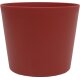 Flori 19 Blumentopf Kunststoff Übertopf Ø 19 cm Höhe 18 cm Bordeaux matt Pflanztopf für Zimmerpflanzen Outdoor Indoor