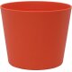 Flori Blumentopf Kunststoff Übertopf Ø 19 cm Höhe 18 cm Dunkelorange matt Pflanztopf für Zimmerpflanzen Outdoor Indoor