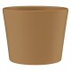 Leni Blumentopf Vasa Keramik &Uuml;bertopf &Oslash; 11 cm H&ouml;he 8,5 cm rund konisch Beige-braun matt Hydrokultur Pflanztopf f&uuml;r Zimmerpflanzen Indoor