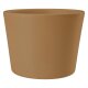 Leni Blumentopf Vasa Keramik &Uuml;bertopf &Oslash; 14 cm H&ouml;he 10,5 cm rund konisch Beige-braun matt Hydrokultur Pflanztopf f&uuml;r Zimmerpflanzen Indoor