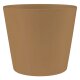 Leni Blumentopf Vasa Keramik &Uuml;bertopf &Oslash; 16 cm H&ouml;he 14,5 cm rund konisch Beige-braun matt Hydrokultur Pflanztopf f&uuml;r Zimmerpflanzen Indoor