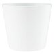 Vasa 13/12 Blumentopf Keramik Übertopf Ø 16 cm Höhe 14,5 cm rund konisch Weiß matt Hydrokultur Pflanztopf für Zimmerpflanzen Indoor