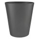 Leni Blumentopf Vasa Keramik &Uuml;bertopf &Oslash; 19 cm H&ouml;he 22 cm rund konisch Anthrazit/grau matt Hydrokultur Pflanztopf f&uuml;r Zimmerpflanzen Indoor