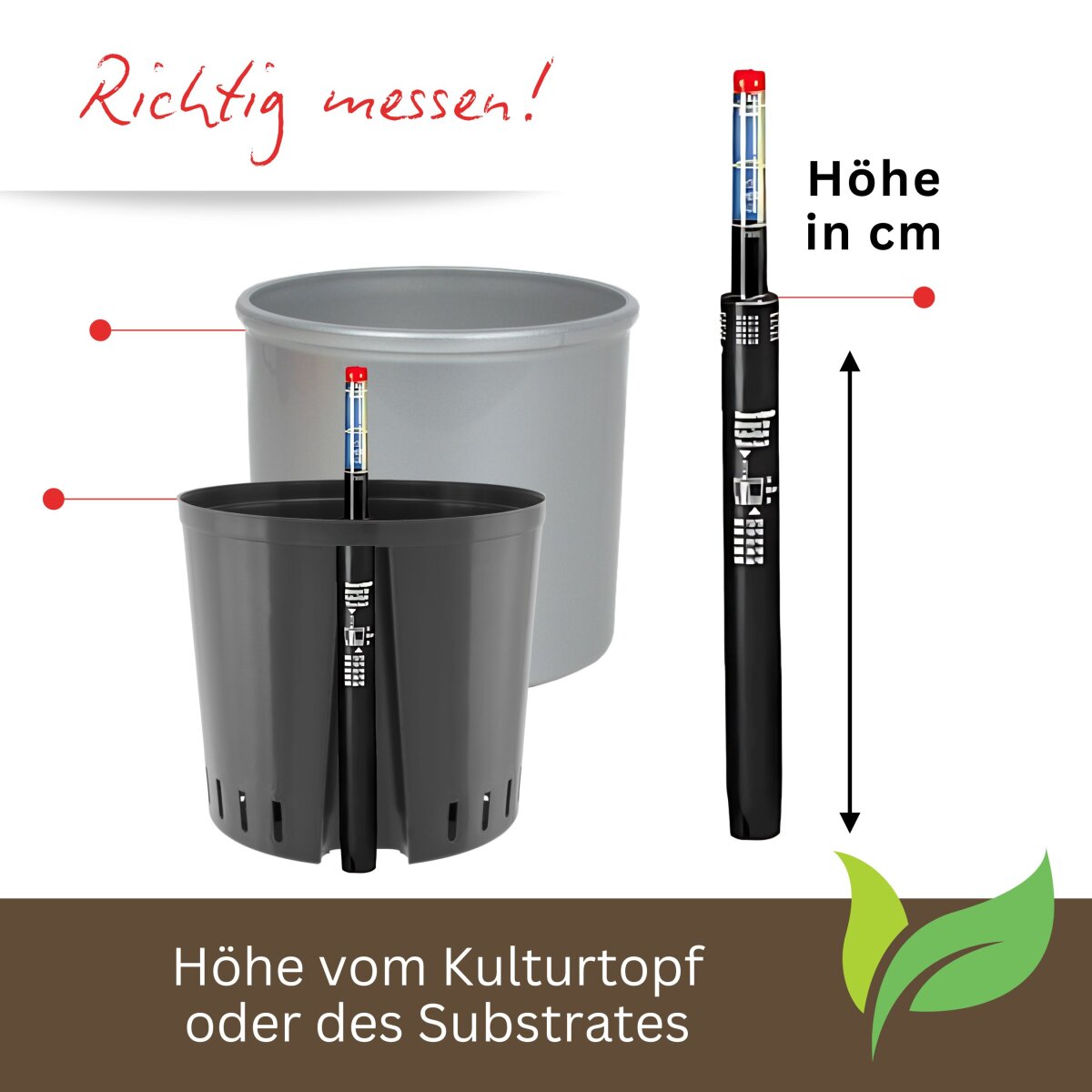 Wasserstandsanzeiger II - Pegulator fr Kulturtpfe | Hydrokultur Mes