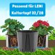Leni Wasserstandsanzeiger II/28 Pegulator | Hydrokultur Gießanzeige für Kulturtopf Pflanztiefe 28 cm