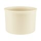 Leni Blumentopf Atlas Kunststoff Übertopf Ø 31 Höhe 21,2 cm rund Creme matt Hydrokultur Pflanztopf für Zimmerpflanzen Outdoor Indoor