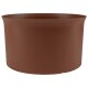 Leni Blumentopf Atlas Kunststoff Übertopf Ø 36 Höhe 21,2 cm rund Braun matt Hydrokultur Pflanztopf für Zimmerpflanzen Outdoor Indoor