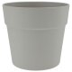 Leni CLASSIC mittelgroßer Hydrokultur-Topf matt Kieselgrau hell-grau rund konisch Ø 16 cm | für Zimmerpflanzen Efeutute Calathea Orchideen