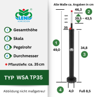 Wasserstandsanzeiger TP35 Top-Pegulator | Hydrokultur...