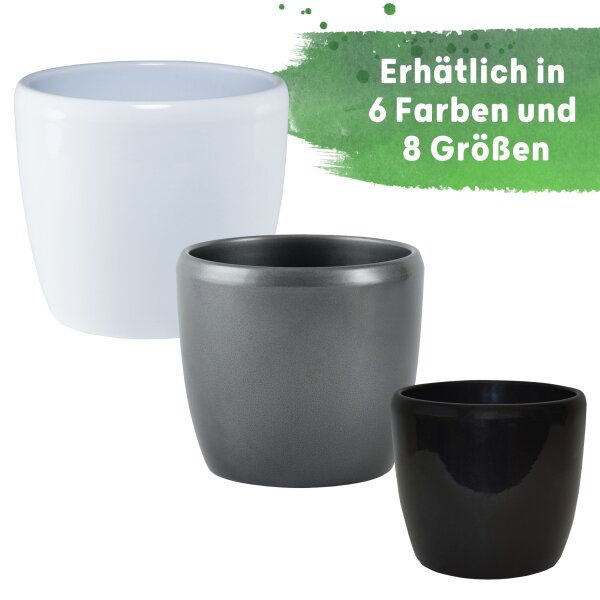 Venus Blumentopf Keramik glänzend Pflanztopf für Indoor