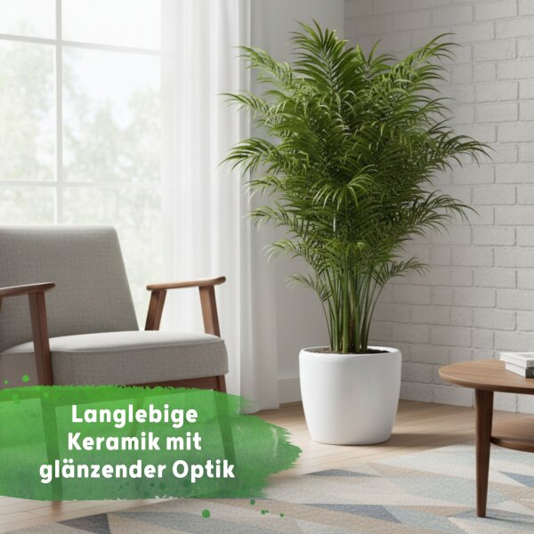 Venus Blumentopf Keramik glänzend Pflanztopf für Indoor