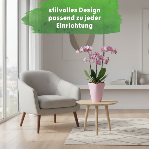 Quarta Blumentopf Keramik glänzend Pflanztopf für Indoor