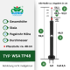 Leni Wasserstandsanzeiger TP48 Top-Pegulator | Hydrokultur Gießanzeige für große Pflanzgefäße Pflanztiefe 48 cm