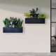 ELEGANCE muro 80x22/22H Pflanzgefäß rechteckig | verschiedene Farben und Oberflächen | Wandgefäß Hydro-Tiefe