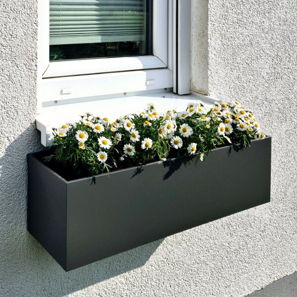 ELEGANCE muro 100x22/22H Pflanzgefäß rechteckig | verschiedene Farben und Oberflächen | Wandgefäß Hydro-Tiefe