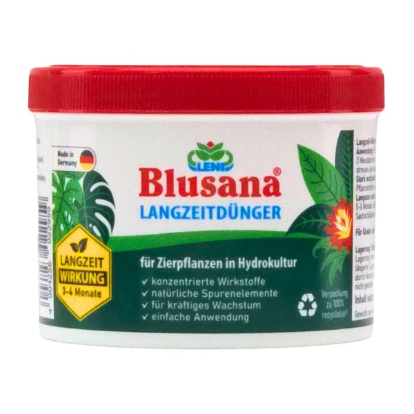 Blusana Langzeitdünger Lewatit HD 50 Dose 500 ml NPK Ionenaustauscher Granulat Hydrokultur Zimmerpflanzen Pflanzendünger