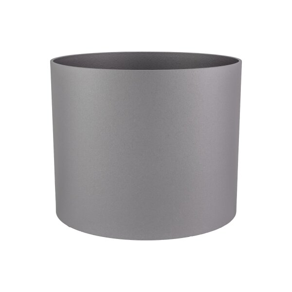 ELEGANCE rondo RD50 Pflanzgefäß rund | Struktur seidenmatt weißaluminium (Grundfarbe RAL 9006) | Bodengefäß