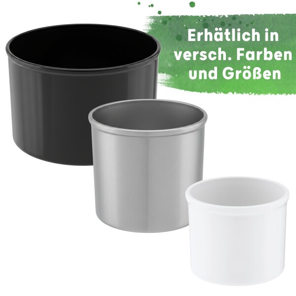 Corona Blumentopf Kunststoff rund glänzend Pflanztopf für Indoor