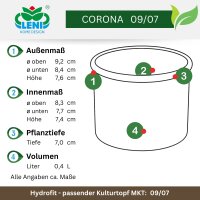 Leni Blumentopf Corona Kunststoff Übertopf Ø...