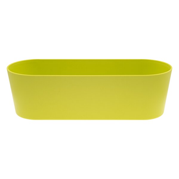 Leni Flori Jardiniere JA 36 Apfelgrün Pflanzkasten oval wasserdicht Übertopf Kunststoff matt Hydrokultur Sideboard