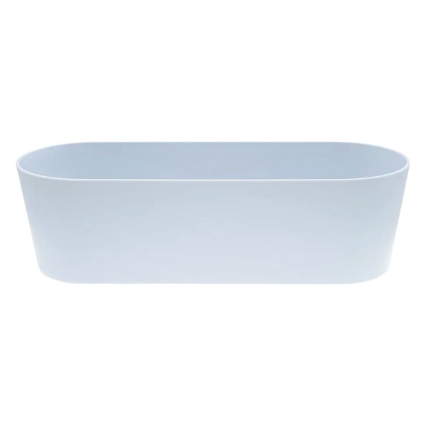 Leni Flori Jardiniere JA 36 Sky Pflanzkasten oval wasserdicht Übertopf Kunststoff matt Hydrokultur Sideboard