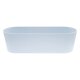 Leni Flori Jardiniere JA 36 Sky Pflanzkasten oval wasserdicht Übertopf Kunststoff matt Hydrokultur Sideboard