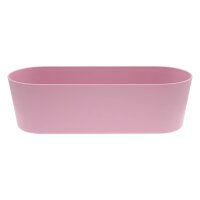 Leni Flori Jardiniere JA 36 Pastellrosa Pflanzkasten oval wasserdicht Übertopf Kunststoff matt Hydrokultur Sideboard