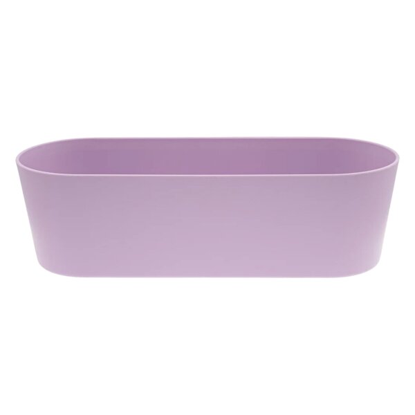 Leni Flori Jardiniere JA 36 Lavendel Pflanzkasten oval wasserdicht Übertopf Kunststoff matt Hydrokultur Sideboard