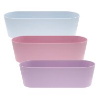 Leni Flori Jardiniere 3er Set Pflanzkasten oval...