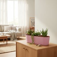 Leni Flori Jardiniere Pastellrosa 3er Pack Pflanzkasten...