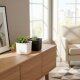 Leni Corona Cube 12 Übertopf quadratisch Hochglanz | Pflanzwürfel Blumentopf für Schreibtisch Regal und Fensterbank