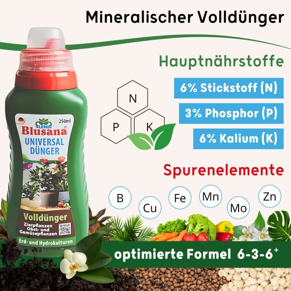 LENI CLASSIC Hydrokultur-Topf-Set mit 3 x Pflanztopf ca. Ø 16 cm und Kulturtopf | matt glatt wasserdicht mit Dünger