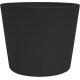 Flori Blumentopf Kunststoff Übertopf Ø 16 cm Höhe 14 cm Schwarz matt Pflanztopf für Zimmerpflanzen Outdoor Indoor