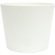 Flori Blumentopf Kunststoff Übertopf Ø 19 cm Höhe 18 cm Weiß matt Pflanztopf für Zimmerpflanzen Outdoor Indoor