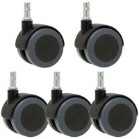 Rolle 50mm Stift 8mm bodenschonend 5er-Pack